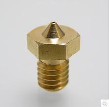 DIY 3D Printer Parts 3mm Nozzles of Metal Brass Extruder Nozzle 3D Consumable 3D Printer Accessories 0.3mm 0.4mm 0.5mm