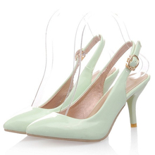 2015 HOT Summer style Mint green heels Women Pumps Plus size(34-43) Sexy Cheap online store The single sold Wholesale KABU-9040