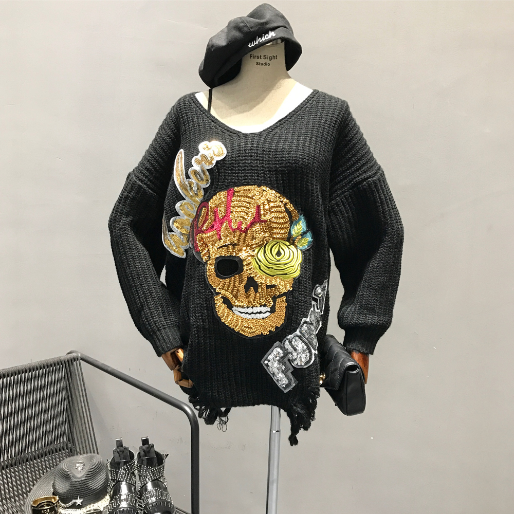 aliexpress skull sweater