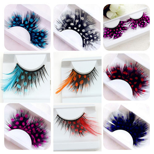 Detail Feedback Questions about Colorful Dot Feather Crazy False Eyelashes Long Costume Party Eye Lashes Cosplay on Aliexpress.com - alibaba group - 웹