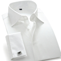 Hot Sale Designer French Cuff Dress Shirt Men White Long Sleeve Camisa Masculina High Quality Brand