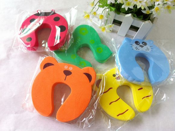 free shipping Cartoon Jammer Stop Door stopper holder lock Safety Guard Finger Protect