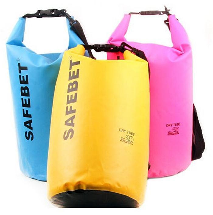 Image of New Portable Outdoor PVC Waterproof Diving Bag Travel Dry bags Rafting bag 5L ,10L ,20L Waterproof Double-Shoulder bag
