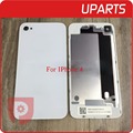 20pcs lot For IPhone 4 4s housing black white Back Glass Rear Door Battery Cover Replacement