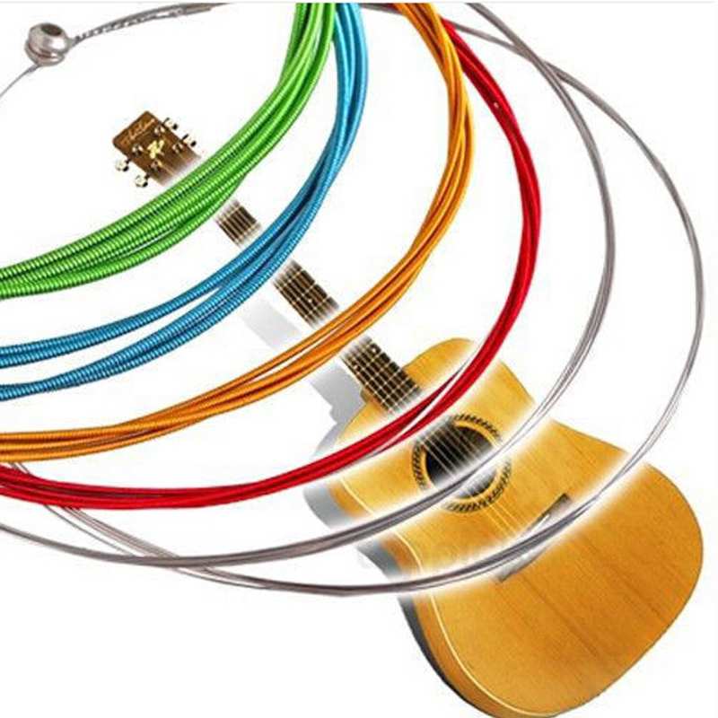 Image of Free Shipping Ancient Music Player Guitar Strings Rainbow Strings 6pcs/set Latest Hot