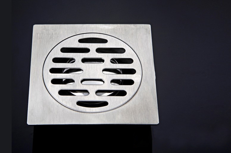 stainless steel bathroom Wetroom Square shower floor Drain Trap Waste