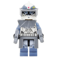 Wholesale Star Wars 7 Minifigures Commander Wolffe Clone Trooper Building Blocks Single Sale 20pcs/lot Set Model Figures Toys