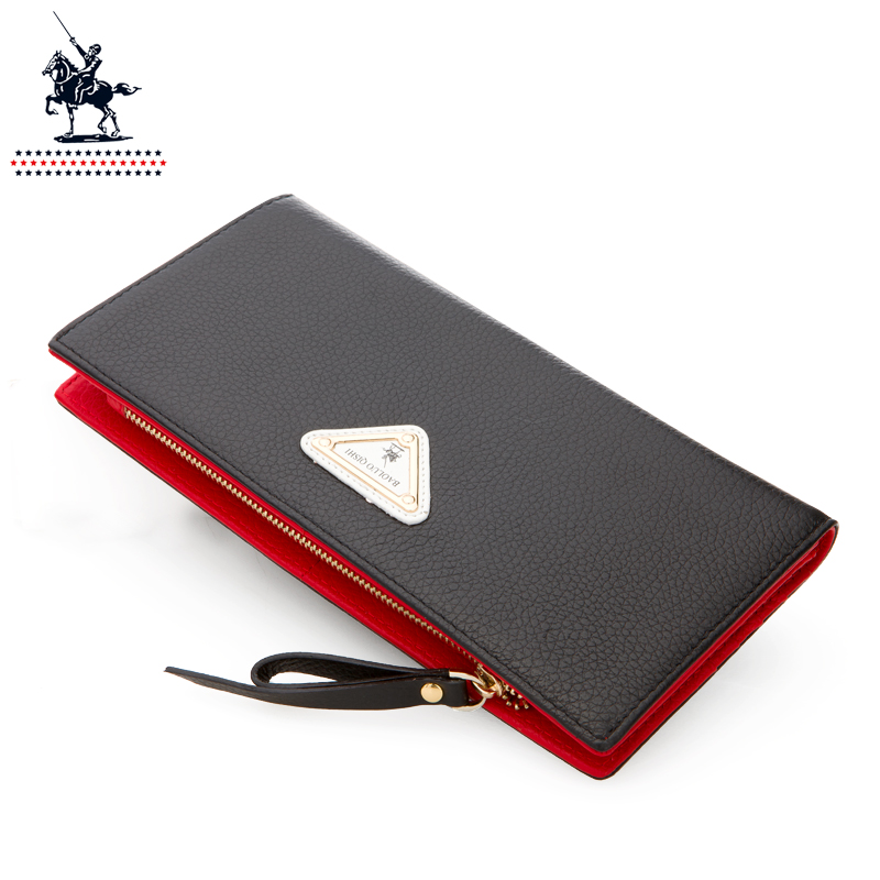 new fashion 2014  Knight paul  women's wallet genuine leather wallet color block long design wallet female  clutch purses