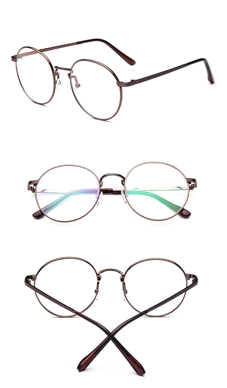 2015 Korean Hipster Vintage Metal Round Glasses Frame 2944 Thin Wild Match Glasses Female Male