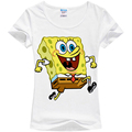 Good Quality Summer Style Female Tops New Arrival Women s Short sleeve Sponge Bob T shirts