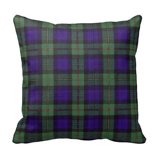 Brown Macewen Scottish Clan font b Tartan b font Plaid Throw Pillow Case Size 20 by