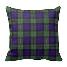 Brown Macewen Scottish Clan Tartan Plaid Throw Pillow Case (Size: 20″ by 20″) Free Shipping