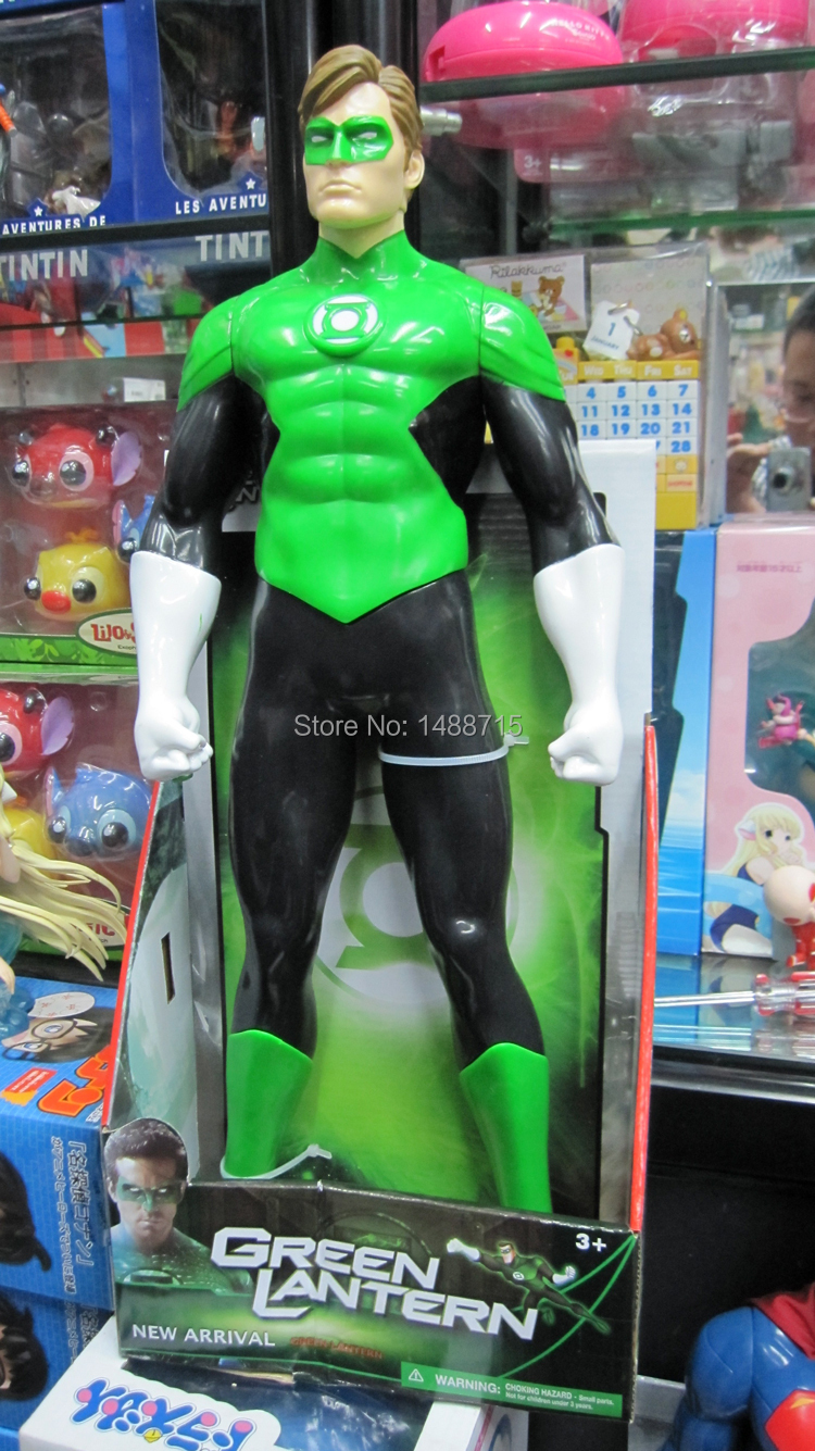 New Arrival DC Comic Classic Superhero Green Lantern Alan Scott 50CM Huge Figure Toys New Box