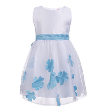 2016 Summer spring princess dress girl tutu dresses party dress girl costume for kids girl flower dress