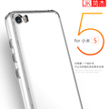 JK Brand Phone Case for Xiaomi Mi5 Colorful Transparent Clear Soft TPU Frame Hard PC Back