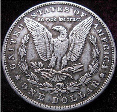 Image of FREE SHIPPING wholesale Morgan1890-CC coins plated-silver Coin Copy 90% coper manufacturing old+f