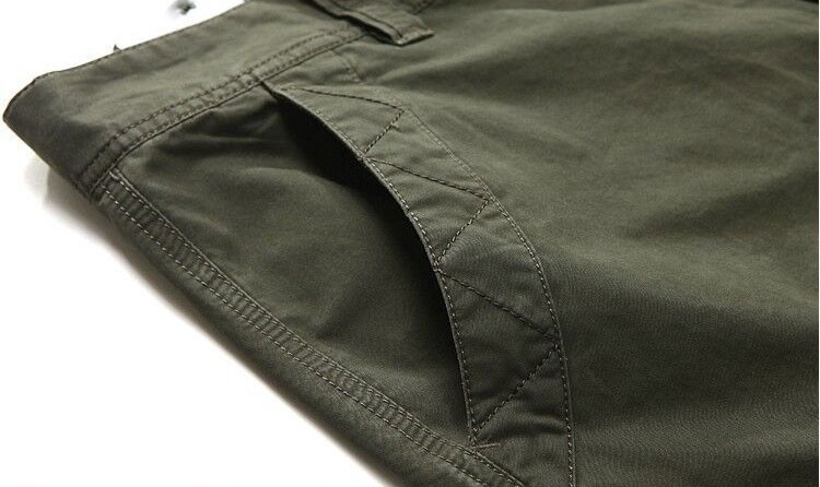 2015 Brand AFS JEEP Plus Size 30-44 Summer Men\'s Army Green Cargo Casual Bermuda Shorts Cotton Short Pants Pantalones Corto 882 (7)