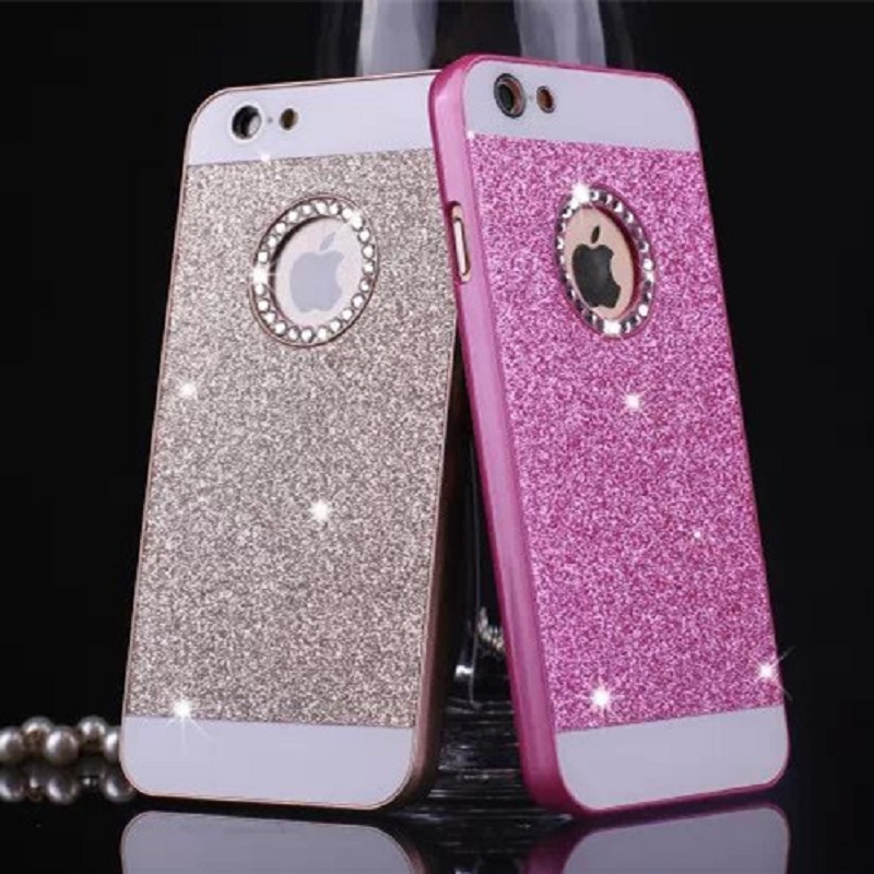 Image of 6 color Luxury Diamonds Don't fall shimmering powder case for iphone 4 4s 5 5s 6 & 6 plus 6s & 6s plus Free shipping