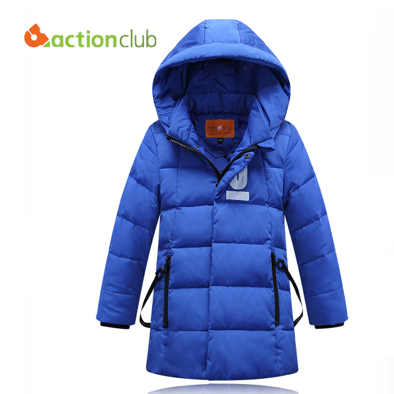 Children winter coat Jacket for boys Kids jacket Duck down high quality coat long sleeve coat  children duck down clothing 6-12T