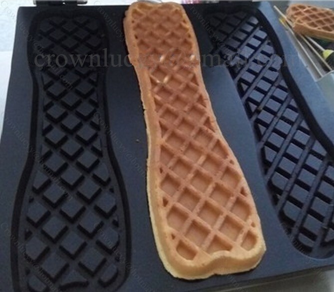 Description Picture 5 of itemNew Design Shape Stainless steel electric Waffle maker machine; waffle pan