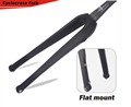 Free ship 2017 700 40C Max tyre Bicycle fork Carbon CycloCross Bicycle Fork 100 15mm axle