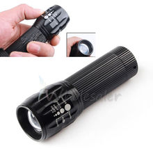 2015 CREE Q5 600 Lumen LED Flashlight Torch Lanterna Tactical Penlight Zoomable In Out Lights Lamp