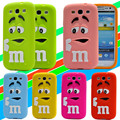 Cute Cartoon M M s Chocolate Silicone Case Cover for Samsung Galaxy S3 I9301 Neo S3