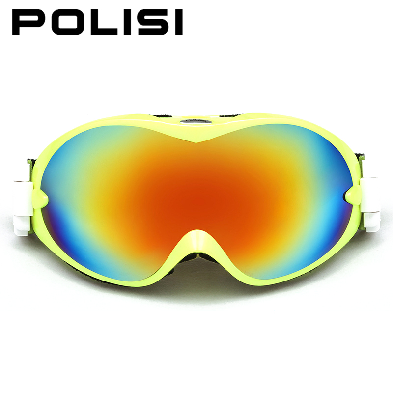 POLISI Professional Ski Goggles Winter Anti-Fog Skiing Snow Glasses UV400 Snowboard Motocross Goggles Snowboarding Eyewear