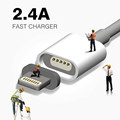 2 4A Charging Magnetic Cable For Samsung Apple iPhone 5 5s 6 6s 7 Plus iPad