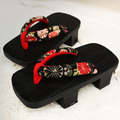 2017 Summer unisex women sexy sandals Japanese Gate Gentleman Bidentate Clogs candlenut Geta Cosplay costumes flip