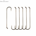100pcs 79580 High Carbon Steel Fishing Hooks Sea Fishing Offset Fly Tying Fishhooks Carp Fishing Accessories