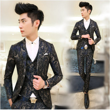 2015 New Arrival High Quality Fashion Men Suit jacket pant Brand Men s Blazer Business Slim