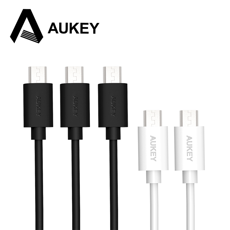Image of Aukey [5-Pack] Hi-speed Micro USB Cable USB 2.0 A Male to Micro B Sync & Charging Cable for Android Cellphones, MP3 Players