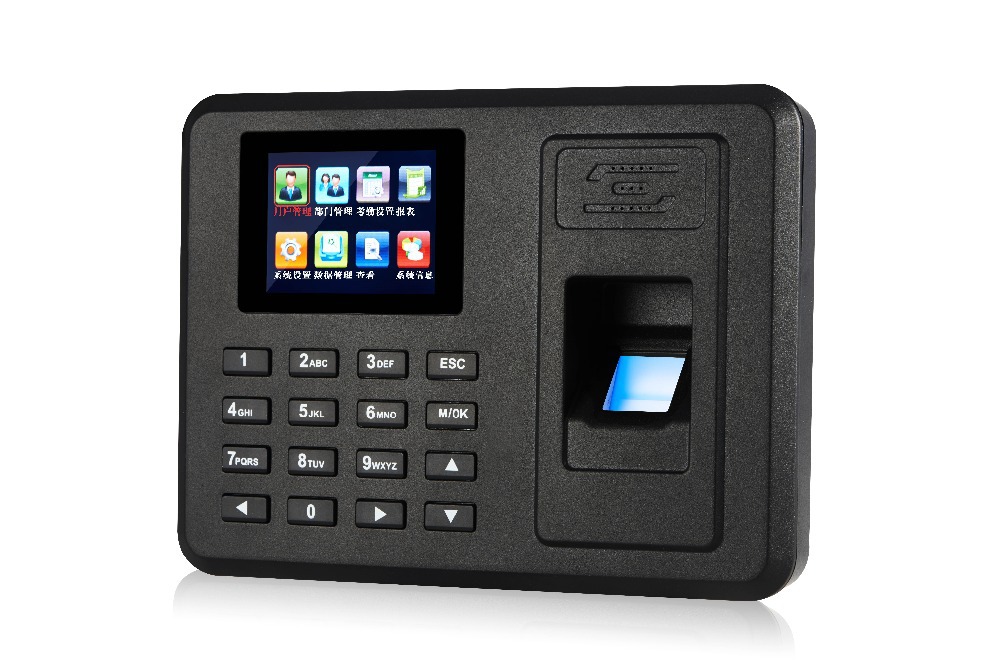 Hotsale 2.4  inch TFT Screen biometric fingerprint time attendance recorder system biometric scanner with USB 1000useers
