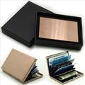 2016 Stainless Steel RFID Blocking Slim Wallets With Gift Box Metal Case Holder Against Scanning Criminals