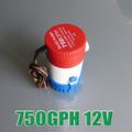 Hot Sale 12V 750GPH Bilge Pump 2m3 h small DC Submersible water pump