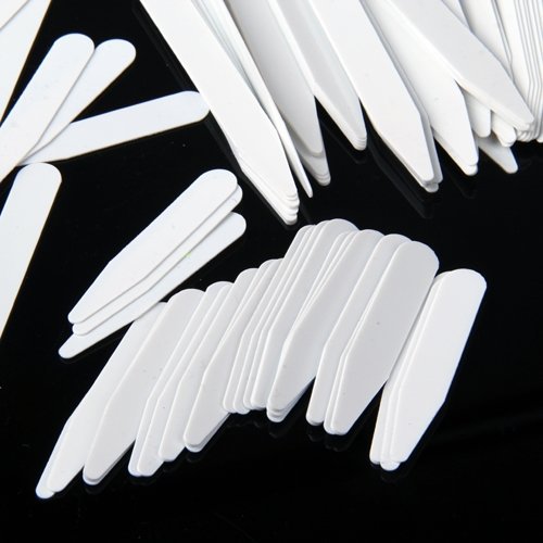 Plastic dress shirt collar stays