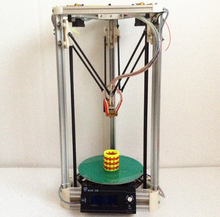 2016 upgrade He3D high quality reprap 3d printer with Dual Extruder delta 3d printer DIY kit