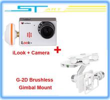 2014 New Free shipping Walkera iLook camera plus with G-2D brushless gimbal mount for quadcopter QR X350 pro Drone heli boy gift