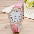 fashion casual ladies wrist watch women accessories watch of rhinestone watchcase Rome s number dial