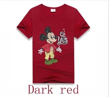 Free shipping 2016 new Summer colourful Mickey cartoon Baby Kids Girls Boys 100 cotton Tees Tops