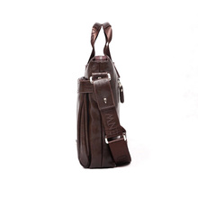 New 2016 men leather briefcase computer Laptop Bag brands Business handbag Men s Travel Bags Retro