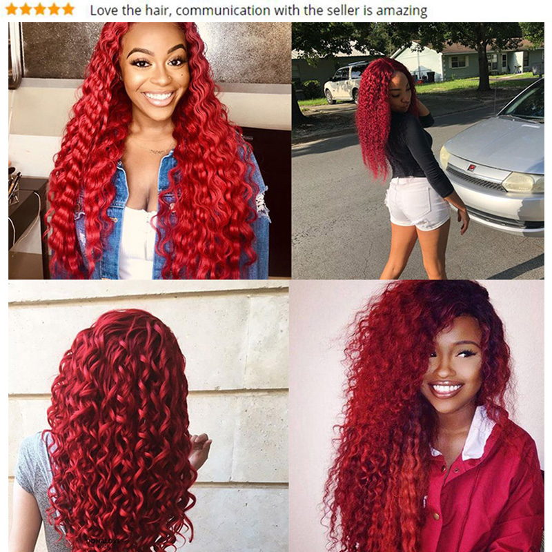 red hair extensions