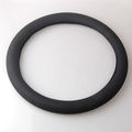 Black Leather Texture Soft Silicone Auto Car Steering Wheel Cover Shell Fit For Hyundai Chevrolet Mazda