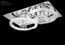 AC100-240V 72W Crystal Modern LED Ceiling Light Lamp 85*50*19cm lampen kristal lustres de sala luminaria led lamp