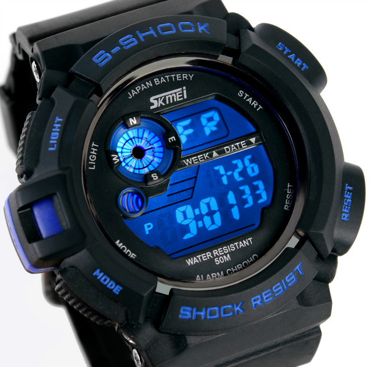 skmei G Style Digital Watch S Shock Men military army Watch water resistant Date Calendar LED