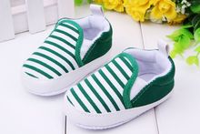 Baby Boy First Walkers Fashion Striped Canvas Infant First Walkers
