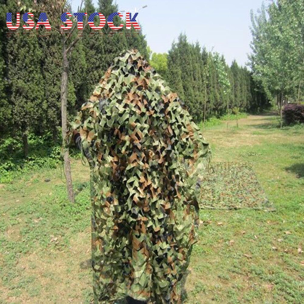 3 2m 4 3m 5 4m 1pcs Green Hunting Military Camouflage Net