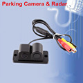 2 in 1 Automobile Car Electronics Parking Sensors Black Sensors Reversing Radar Car Rear View Camera