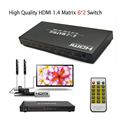 New 6X2 port HDMI 1 4 Matrix adapter 6 In 2 Out HDMI Switch Splitter supports